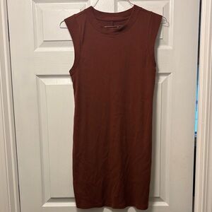 a new day Sleeveless Dark Brown/Rust Mini Dress